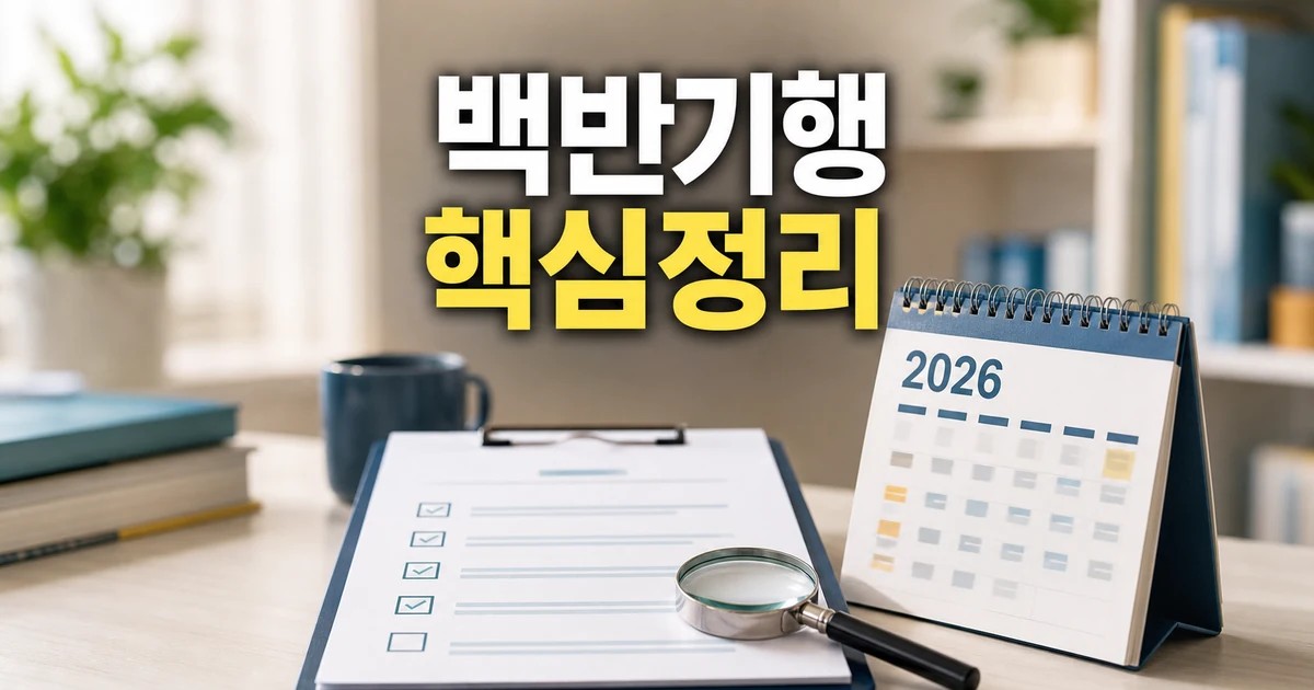 백반기행 2026 상담 기준과 확인 방법 총정리 최신 기준 대표 썸네일