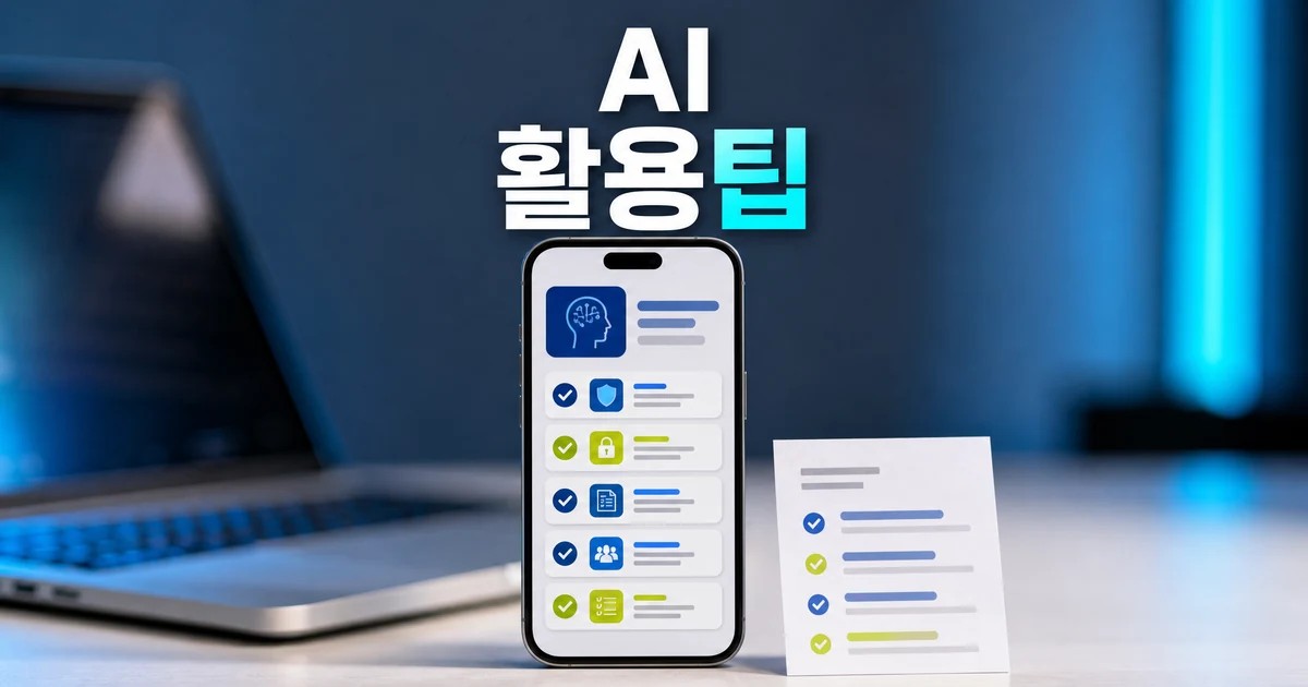 AI 프롬프팅 활용팁을 확인하는 노트북과 스마트폰 썸네일
