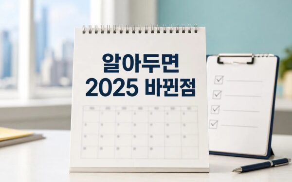 알아두면 꿀이득! 2025 하반기 달라지는 적용일과 확인 방법 총정리