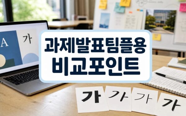 대학생을 위한 꿀팁! 산돌구름이 추천하는 과제·발표·팀플용 폰트 4종 사용법과 활용 팁