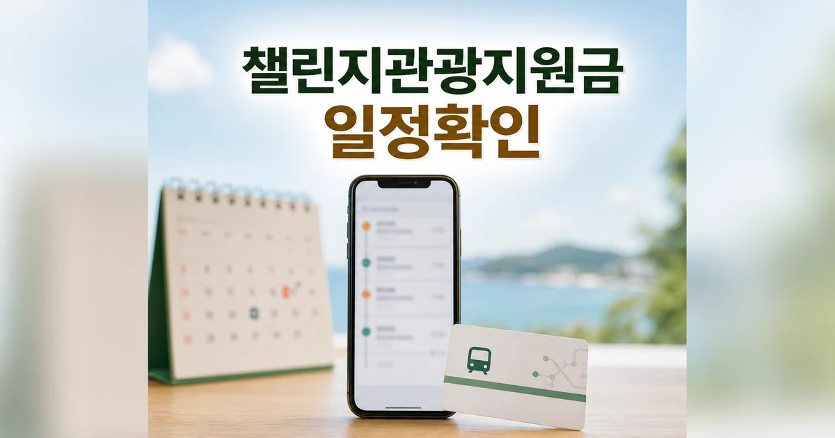 통큰여행 챌린지 관광지원금 2026 일정과 교통 확인 방법 총정리 대표 썸네일