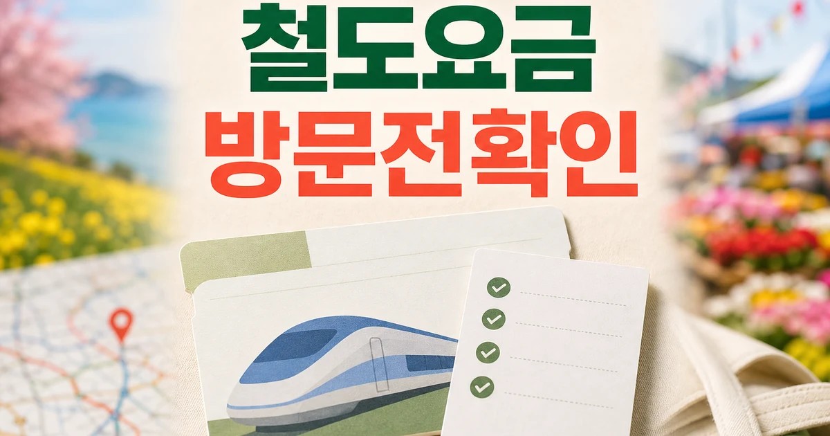 철도요금 할인에 지방이 웃었다 방문 전 준비 방법 완벽 가이드 대표 썸네일