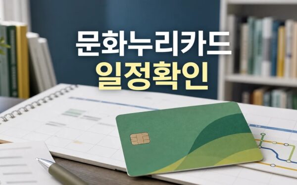 문화누리카드 2026 일정과 교통 확인 방법 총정리 최신 기준 정리