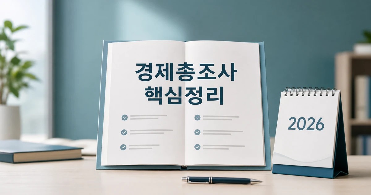 경제총조사 2026 주요 변화와 확인할 점 총정리 최신 기준 대표 썸네일