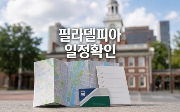 미국 필라델피아 역사 여행 1박 2일 경비 2026 일정과 교통 확인 방법 총정리