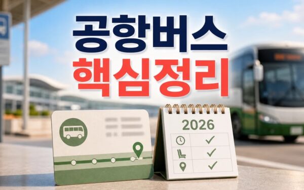 6019번 공항버스 2026 적용일과 확인 방법 총정리 최신 기준
