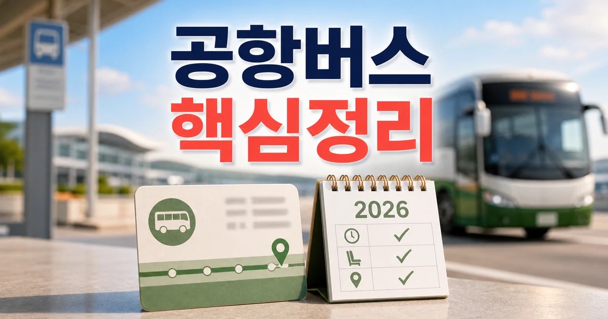 6019번 공항버스 2026 적용일과 확인 방법 총정리 최신 기준 대표 썸네일