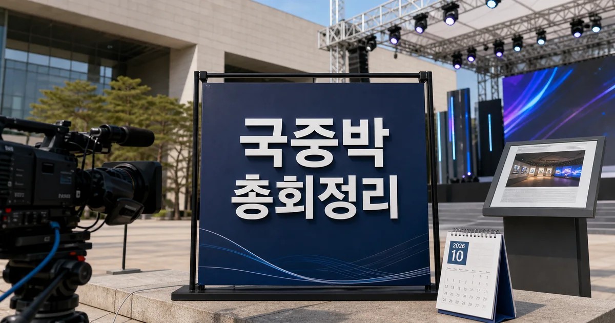국중박 뮤직뱅크와 세계공영방송 서울총회 핵심을 보여주는 방송 카메라와 박물관 행사 썸네일