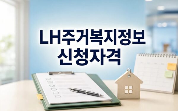 LH주거복지정보 2026 신청 대상과 확인 방법 총정리 최신 기준