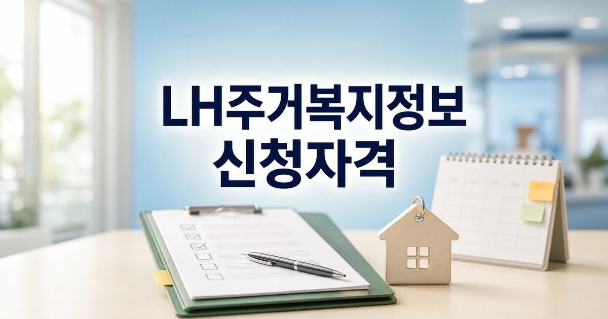 LH주거복지정보 2026 신청 대상과 확인 방법 총정리 최신 기준 대표 썸네일