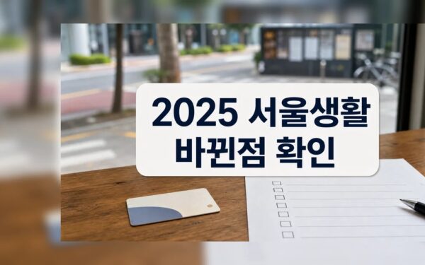 2025 달라지는 서울 생활 핵심 정보와 확인 방법 정리 세부 기준과 주의사항