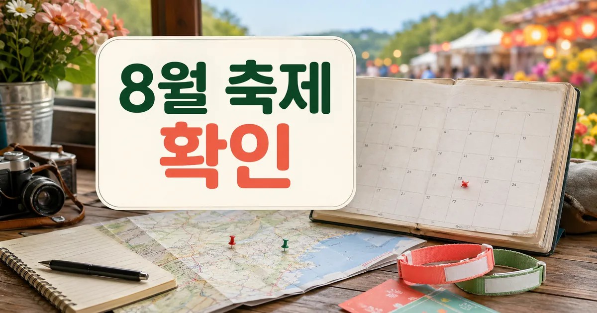 '8월 축제 달력' 지역 축제로 떠나는 소확행 여행 주의사항과 확인 포인트 대표 이미지 - 8월 지역 축제 달력 확인