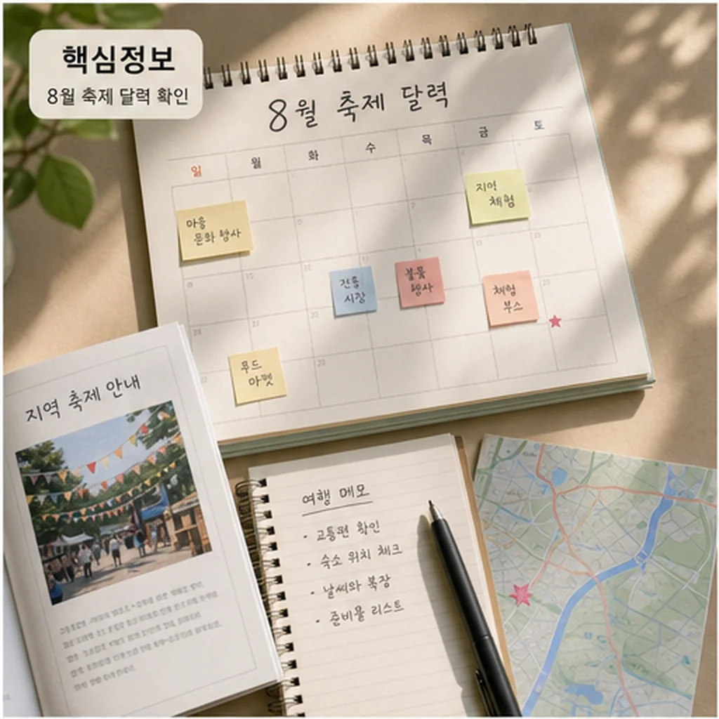 '8월 축제 달력' 지역 축제로 떠나는 소확행 여행 주의사항과 확인 포인트 본문 이미지 1