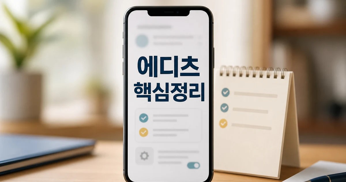 에디츠 2026 주요 변화와 확인할 점 총정리 완벽 가이드 대표 썸네일