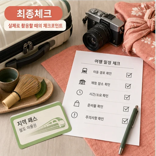KKday, 일본 지역 특화 프로모션 선보여…‘로컬 체험’ 중심 여행 강화 주의사항과 확인 포인트 본문 이미지 3 - 최종체크