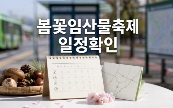 봄꽃·임산물 축제 2026 일정과 교통 확인 방법 총정리 최신 기준