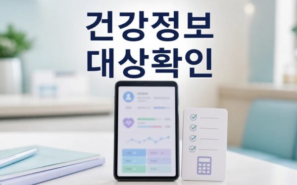 건강정보 한눈에 본다 2026 조건과 비용 계산 방법 총정리