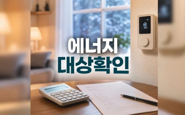 에너지 절약 이렇게 2026 조건과 비용 계산 방법 총정리