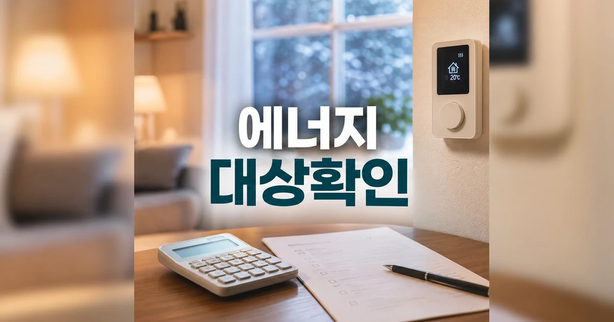 에너지 절약 대상 확인을 위한 온도조절기와 계산기 썸네일