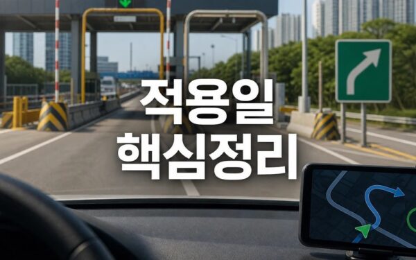 고속도로 잘못 나가도 15분내 재진입시 2026 적용일과 확인 방법 총정리