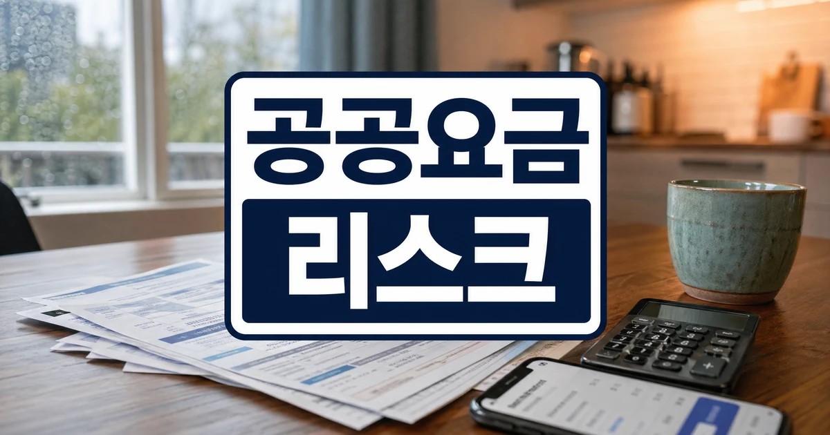 공공요금 리스크와 점검 기준 대표 이미지