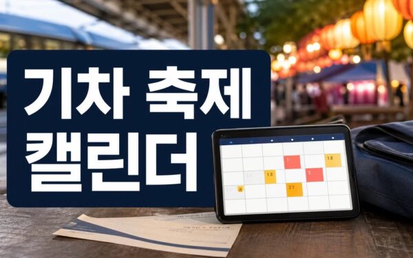 기차 타고 축제 즐기자… 코레일, 캘린더 서비스 개시 주의사항과 확인 포인트