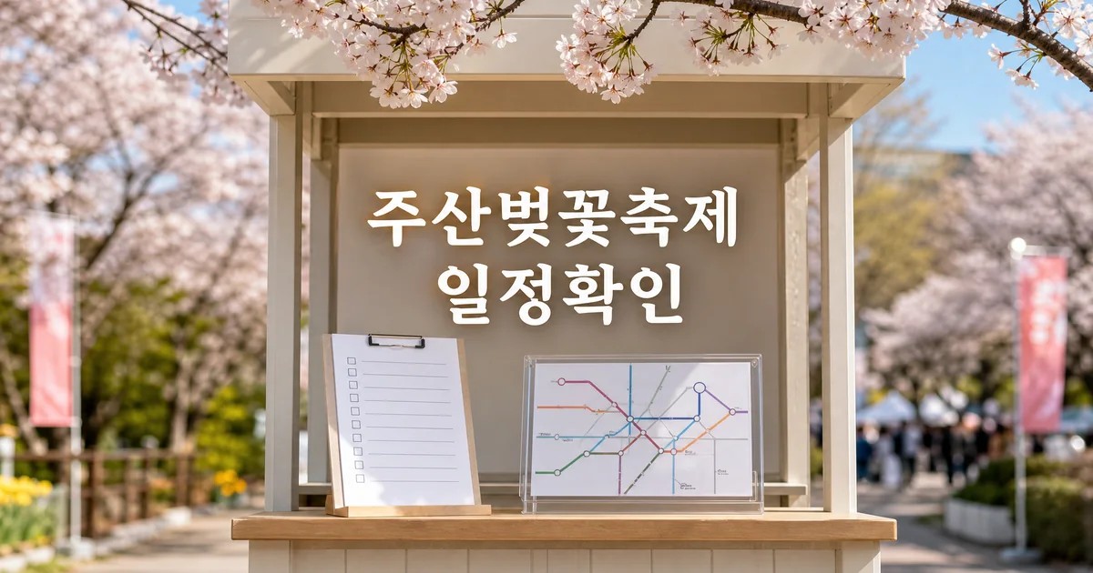 2026 주산벚꽃축제 일정과 교통 확인 방법 총정리 최신 기준 대표 썸네일