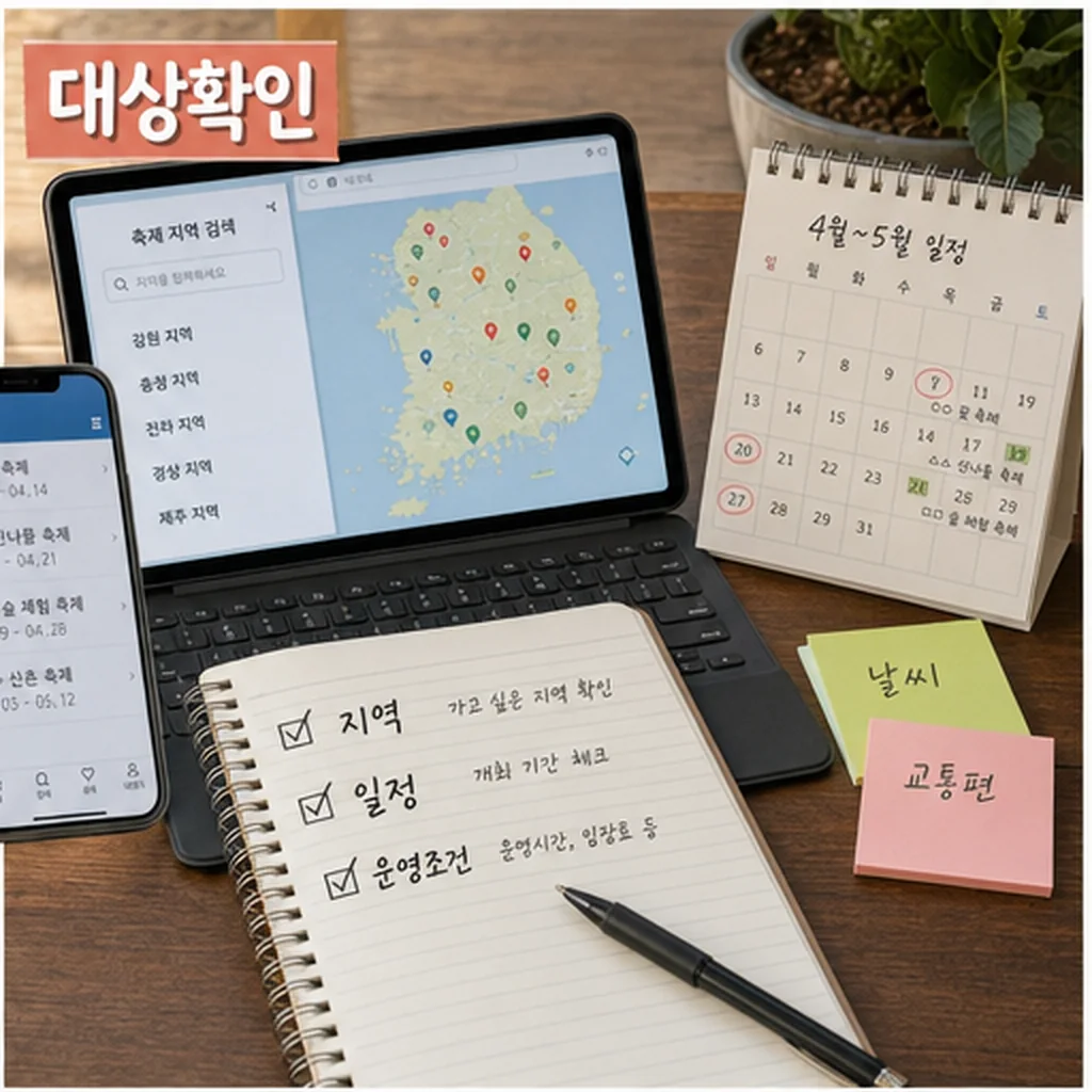 산림청 봄꽃 임산물 축제 전국지도 124개 지역 대상확인 본문 이미지