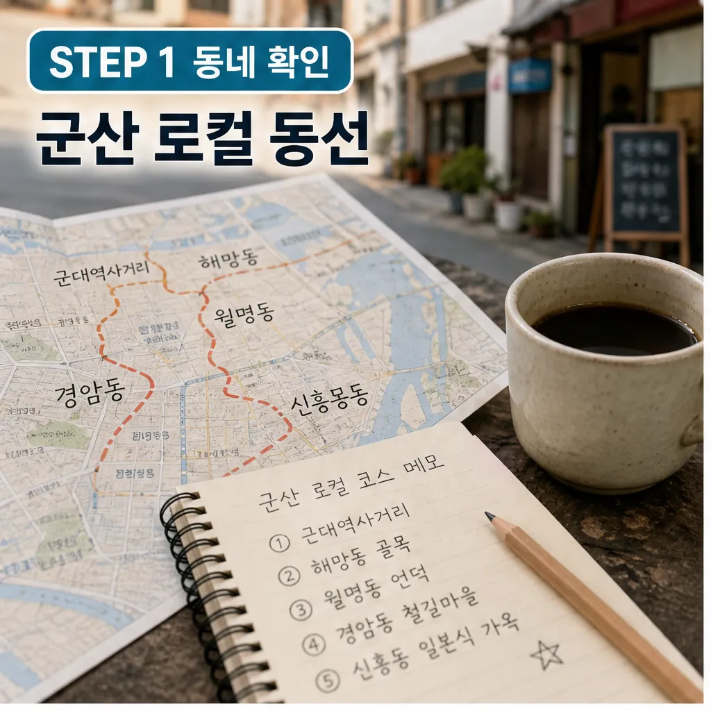 머물고 싶은 동네, 알고 싶은 로컬 브랜드 ① 군산 주의사항과 확인 포인트 본문 이미지 1 - 군산 로컬 동선 확인