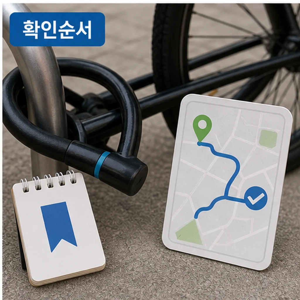 안산시 자전거 편의시설 위치 정보 확인 순서를 정리한 본문 이미지