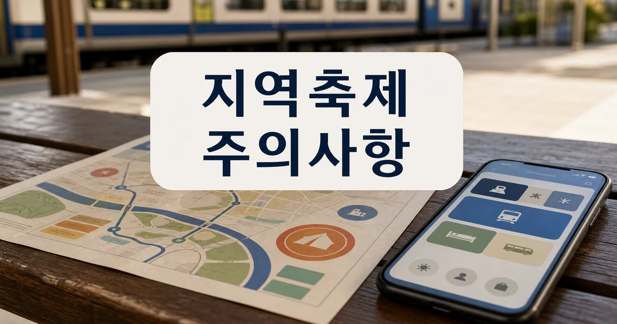 지역축제 기차여행 예매 기능 추진 주의사항 썸네일