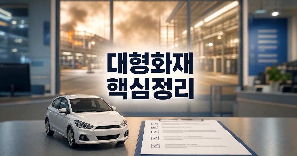 대형화재 현대차 인도법인 일시적 차질 2026 적용일과 확인 방법 총정리 대표 썸네일