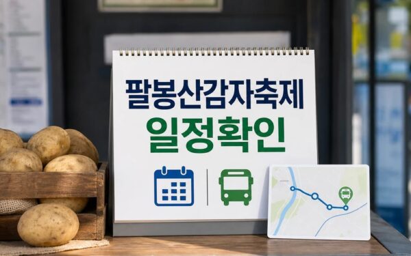 서산 팔봉산 감자축제 2026 일정과 교통 확인 방법 총정리