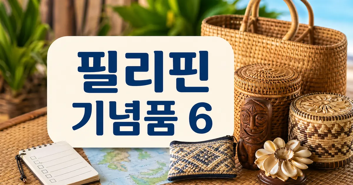 눈여겨볼 필리핀 로컬 수공예품 등 ‘여행 기념품 베스트 6’ 방문 전 준비 가이드 대표 이미지