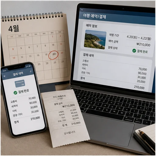 국내여행 환급 대상 조건 확인 순서 본문 이미지