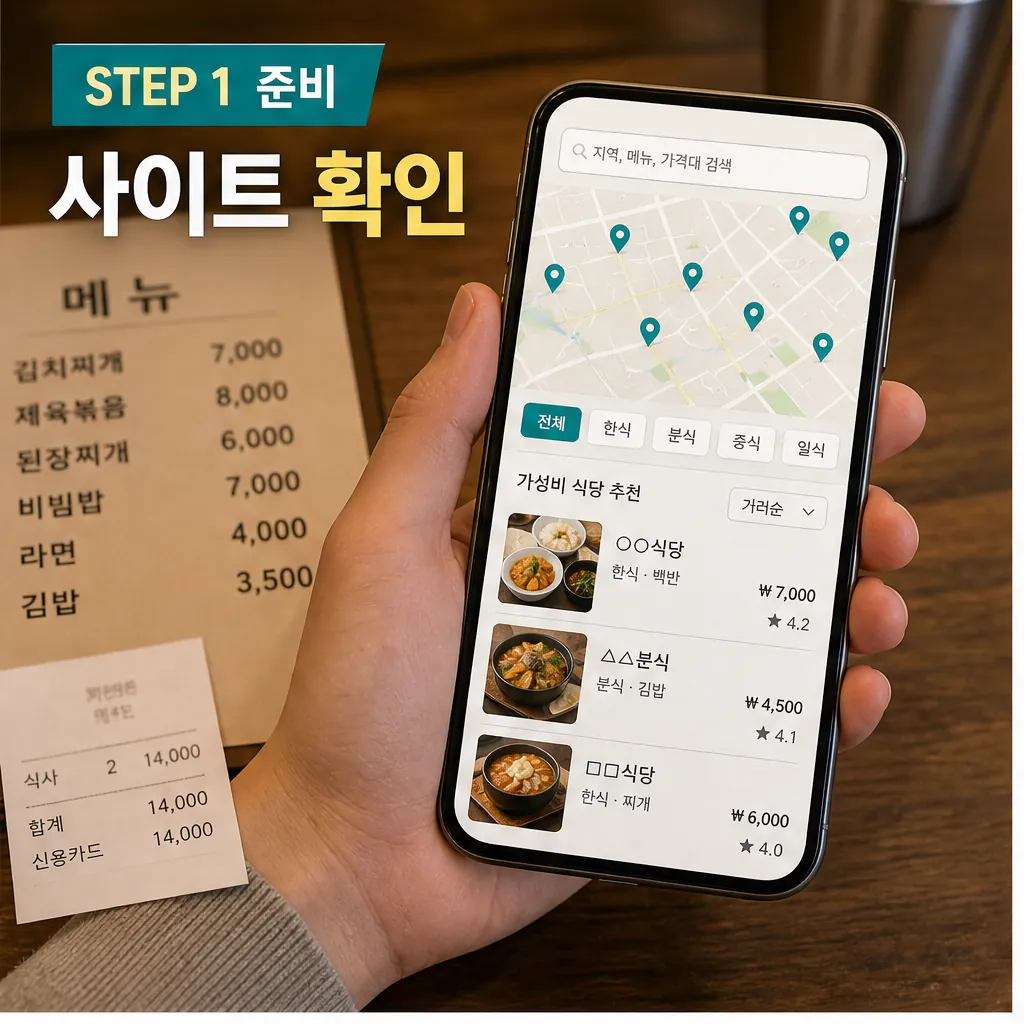 거지맵 사이트 거지맵.com 가성비 식당 찾기 전 사이트 확인 이미지