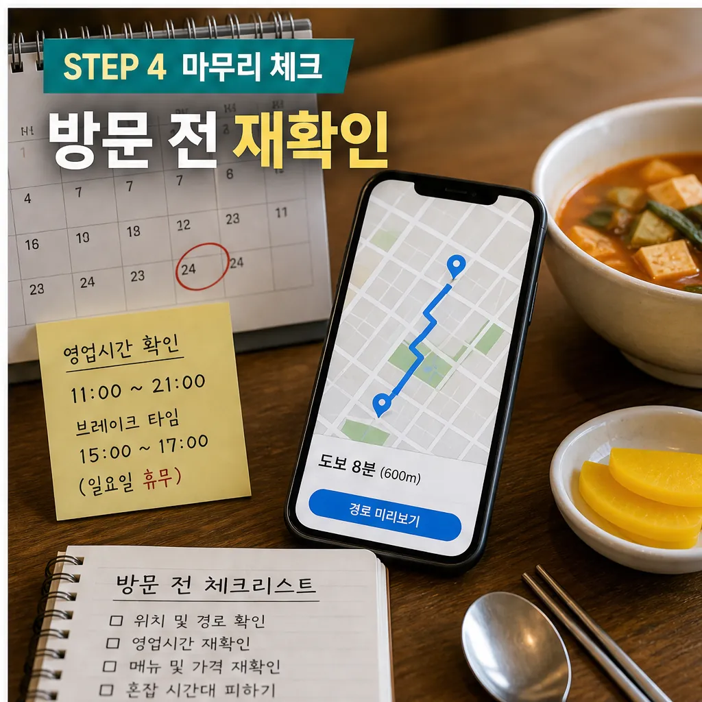 거지맵 가성비 식당 방문 전 영업시간과 경로 재확인 이미지