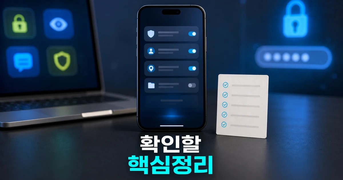 정보 위장 앱 확인할 핵심정리와 개인정보 점검을 보여주는 대표 썸네일