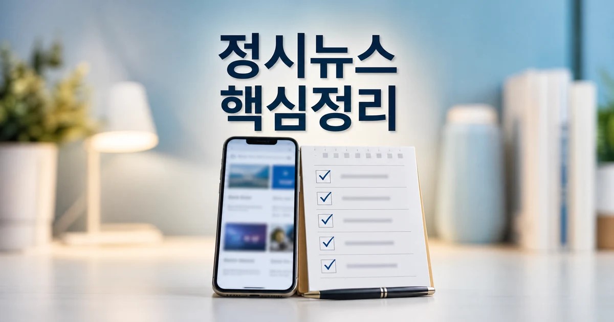 정시뉴스 2026 주요 변화와 확인 기준을 정리한 스마트폰과 체크리스트 썸네일