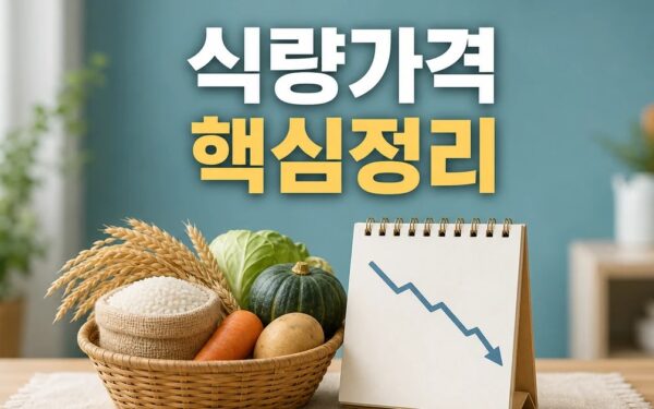 세계 식량가격 4개월 만에 꺾였다 2026 적용일과 확인 방법 총정리