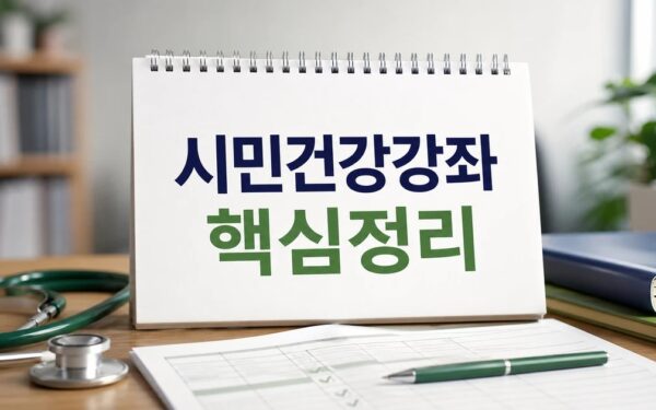 알고보면 쉬운 내 몸 관리 시민건강강좌 2026 상담 기준과 확인 방법 총정리