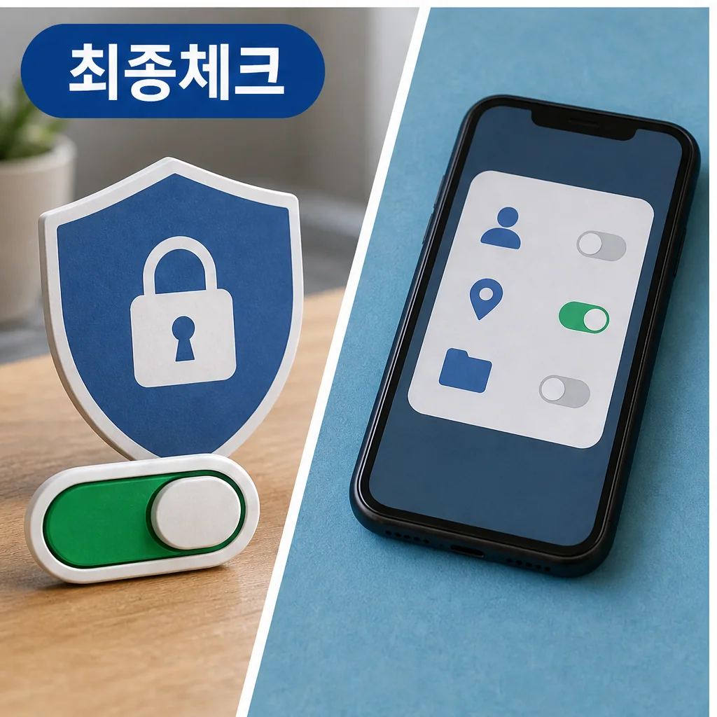 AI 스마트폰앱 개인정보 권한 최종체크 본문 이미지