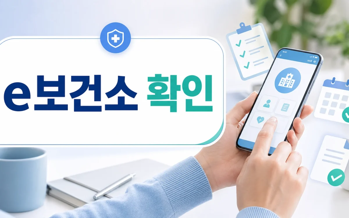 e보건소 온라인 민원 2026 증명서와 지원 신청 확인 대표 이미지