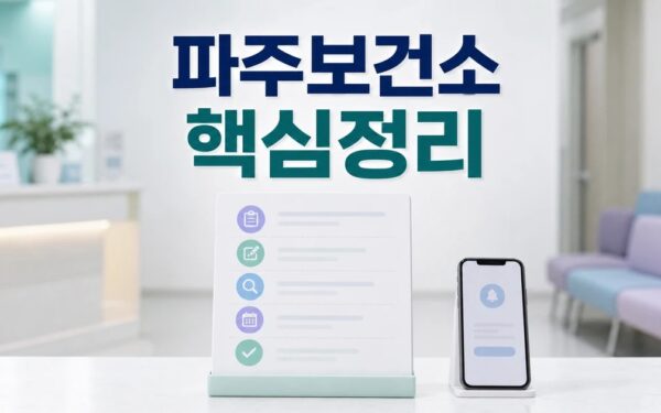 파주보건소 2026 상담 기준과 확인 방법 총정리 최신 기준