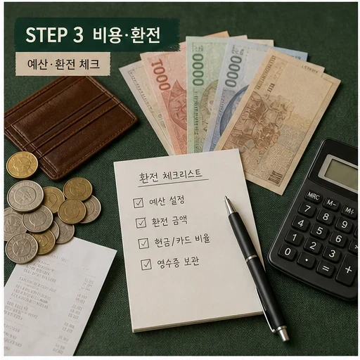 베트남 여행 비용 환전 예산 체크리스트 이미지