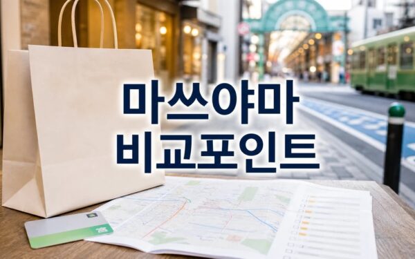 마쓰야마 여행 필수 쇼핑 스팟 추천 2026 일정과 교통 확인 방법 총정리
