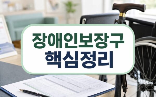 장애인보장구 구입비 현금으로 돌려줘요 조건과 조건과 주의사항, 비용 체크포인트