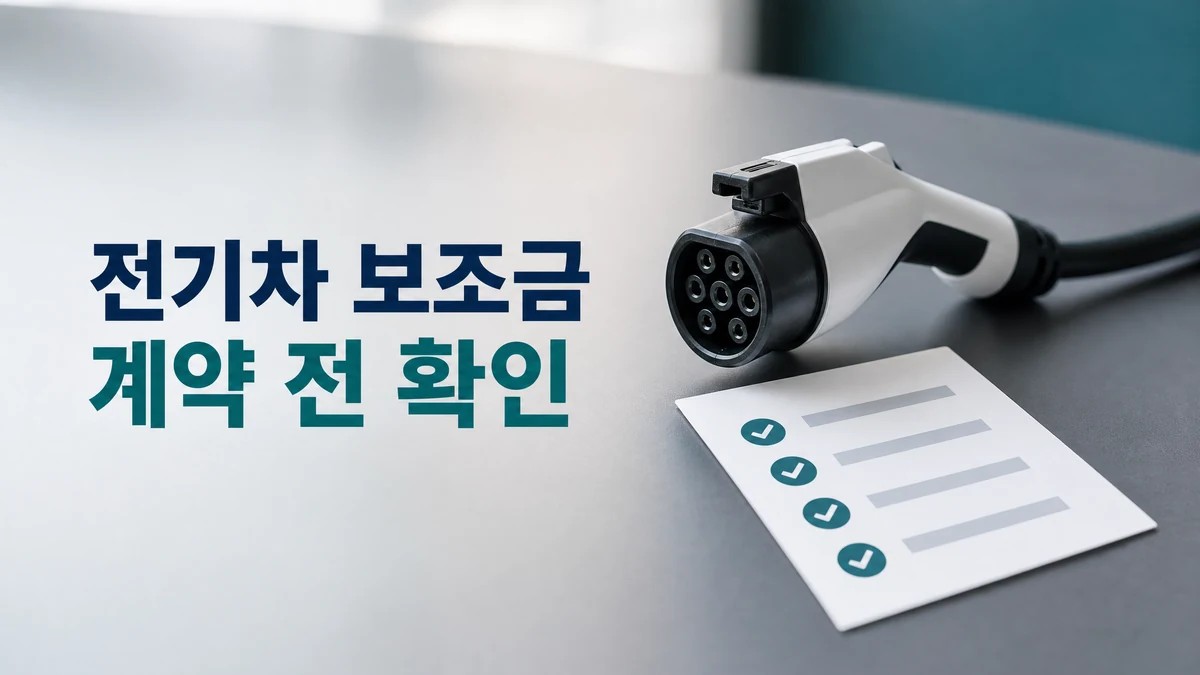 전기차 보조금 2026 구매 계약 전 확인 순서 대표 썸네일