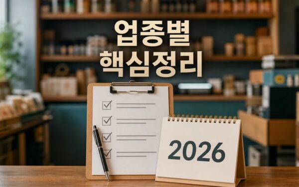 소상공인 업종별 2026 적용일과 확인 방법 총정리 최신 기준