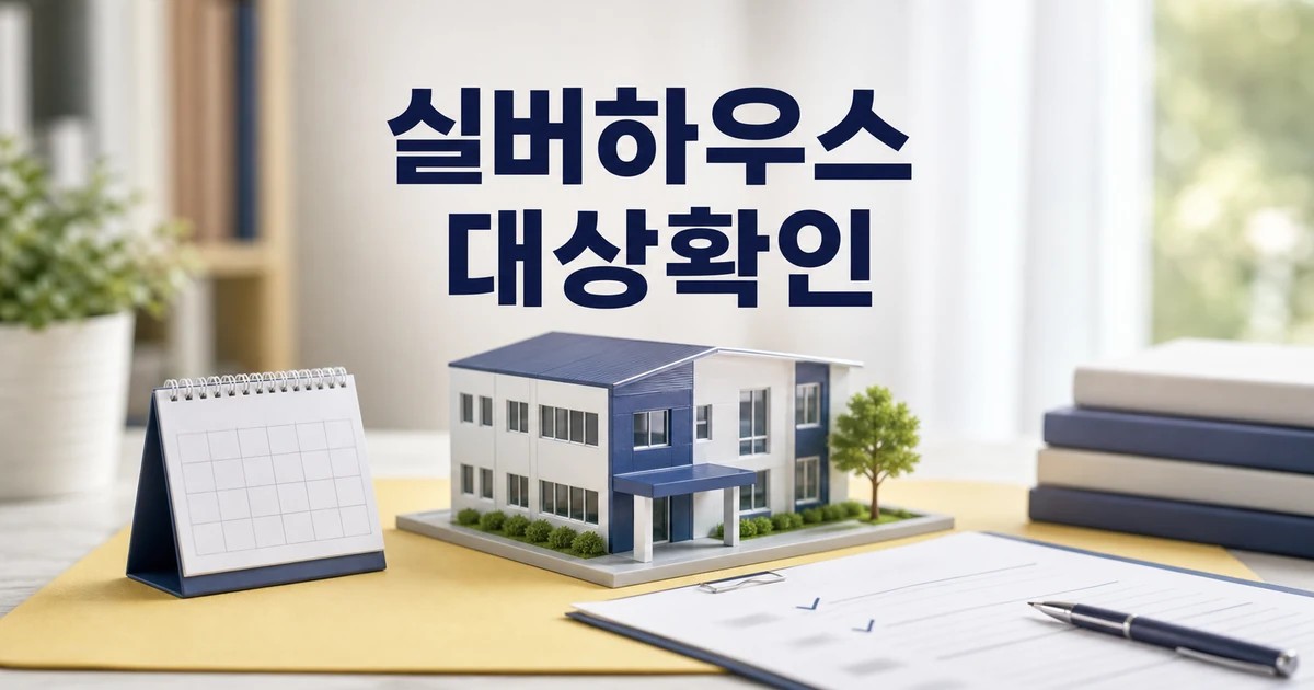 내돈내산 주거문화 실버하우스 대상과 시점 확인 방법 가이드 대표 썸네일